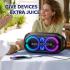 Soundcore Anker Rave Party 2 Portable Speaker, 120W Stereo Sound, PartyCast 2.0, Light Show, IPX4 Water-Resistant, 16H Playtime, Mic Input, Custom EQ & Bass Up for Party, Tailgating, Backyard, Pool - Black